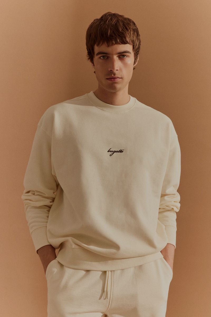 Minimalistisches Sweatshirt mit Stickerei