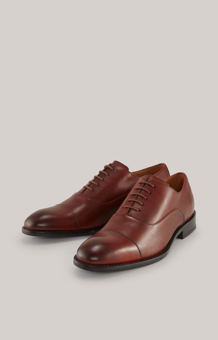 Elegante Leder-Oxfords mit Kappe