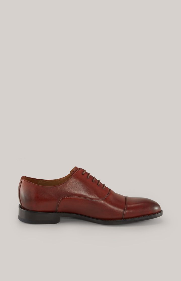 Elegante Leder-Oxfords mit Kappe