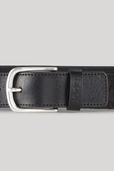 Leder-Textil-Gürtel mit Signature-Muster