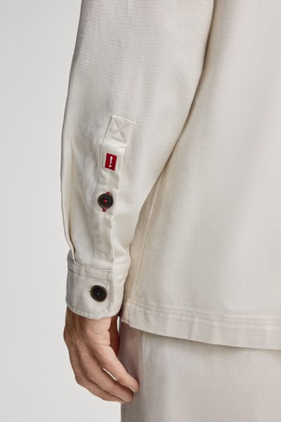 Stretch-Denim Overshirt mit Tasche