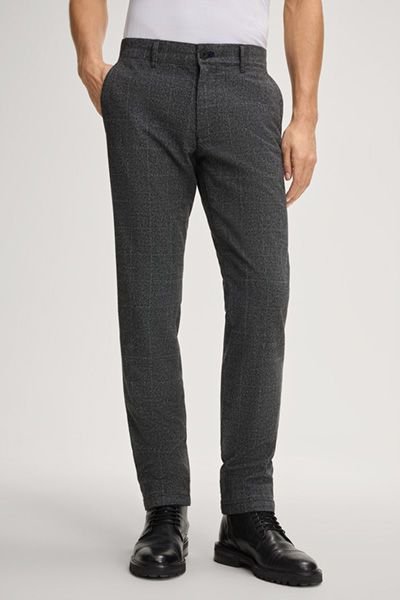 Klassische Karierte Slim Fit Chinohose