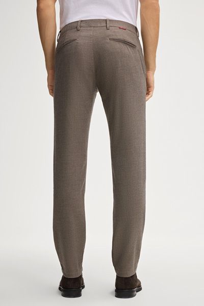 Klassische Slim-Fit Hose in Melange-Optik