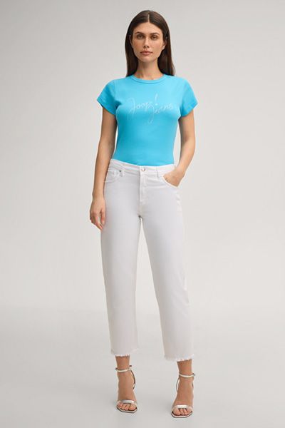 T-Shirt mit Logo-Schriftzug