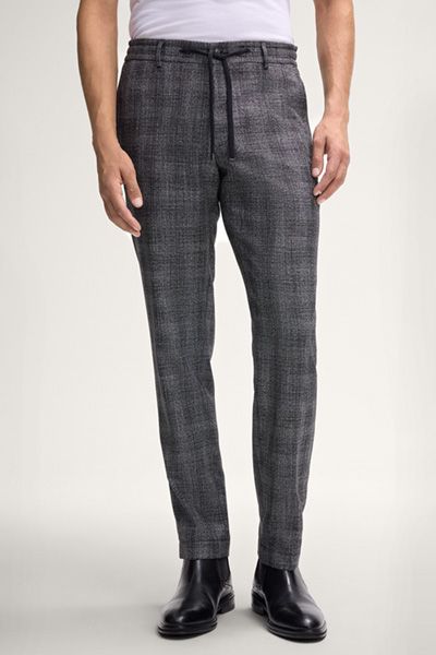 Moderne Slim-Fit Jogginghose mit Karomuster