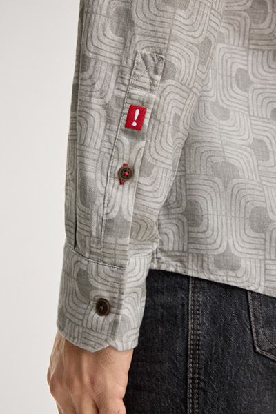 Gemustertes Hemd mit Relaxed Fit