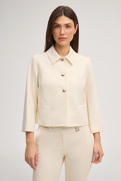 Elegante kurze Blazerjacke mit Goldknöpfen
