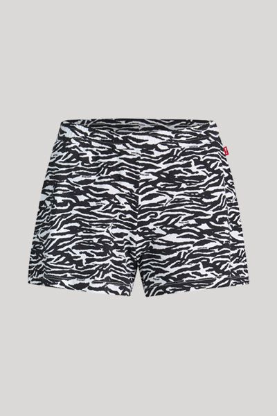 Zebra-Print Loungewear-Shorts mit Gummizug
