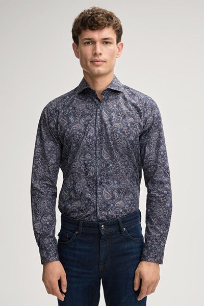 Slim-Fit Hemd mit Paisleymuster