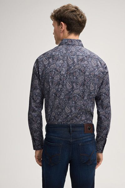 Slim-Fit Hemd mit Paisleymuster