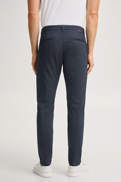 Baumwoll-Leinen-Chinos mit Kordelzug