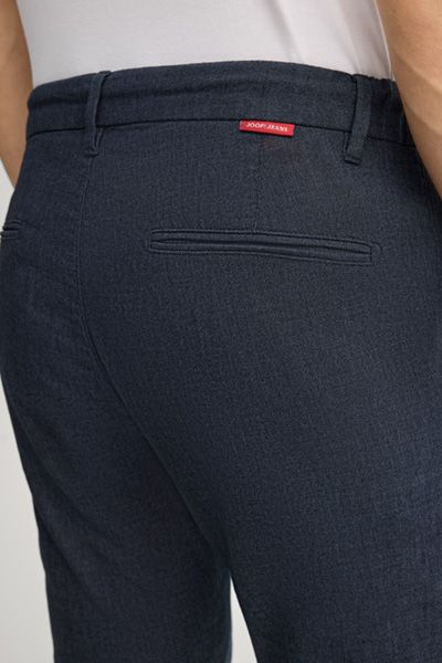 Baumwoll-Leinen-Chinos mit Kordelzug
