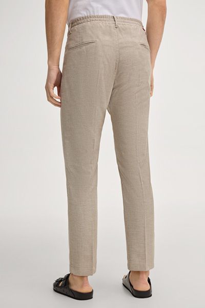 Bundfaltenhose aus Leinen-Baumwoll-Mix
