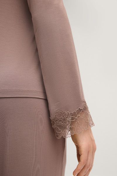 Grace Modal Wickel-Cardigan mit Spitze