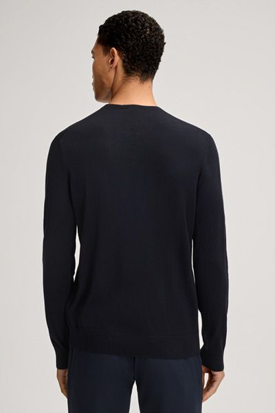 Klassischer V-Ausschnitt Merinowoll-Pullover