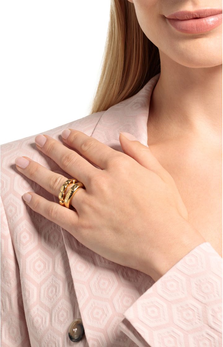 Raffinierter Duo-Design Goldring