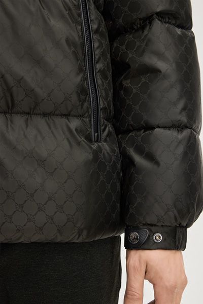 Gesteppte Pufferjacke mit Logo-Muster