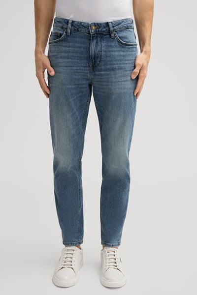 Relaxte verkürzte Five-Pocket-Jeans