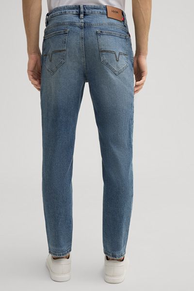 Relaxte verkürzte Five-Pocket-Jeans