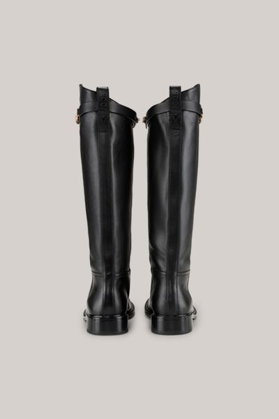 Elegante Lederstiefel im Reiterstil