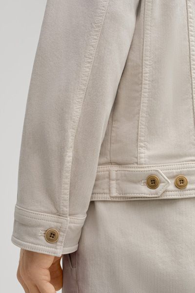 Trucker-Jacke aus Stretch-Baumwolle