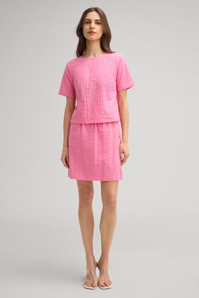 A-Linien-Rock Sophia mit floralem Stickmuster