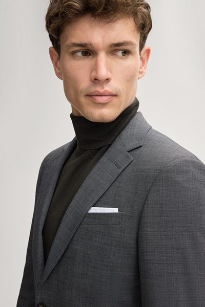 Extra Schmaler Karierter Business-Anzug