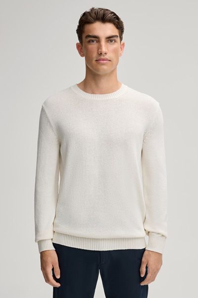Crewneck-Pullover aus reiner Baumwolle
