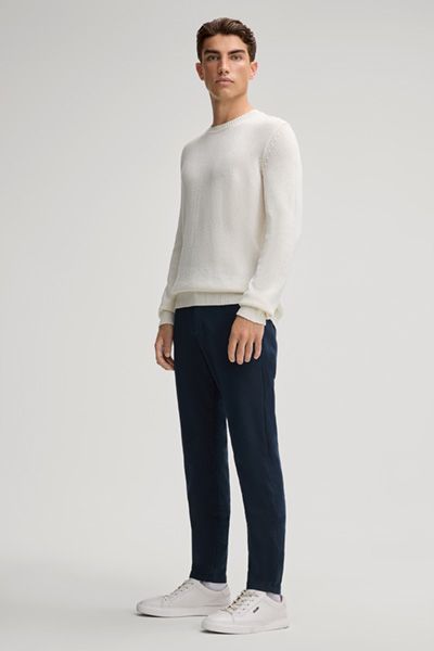 Crewneck-Pullover aus reiner Baumwolle