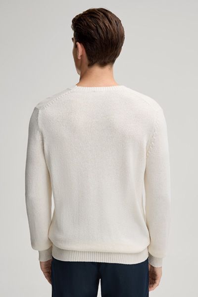 Crewneck-Pullover aus reiner Baumwolle