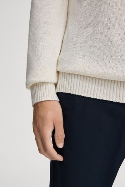 Crewneck-Pullover aus reiner Baumwolle