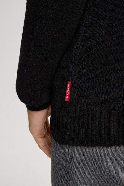 Minimalistischer Baumwollpullover mit Rundhalsausschnitt