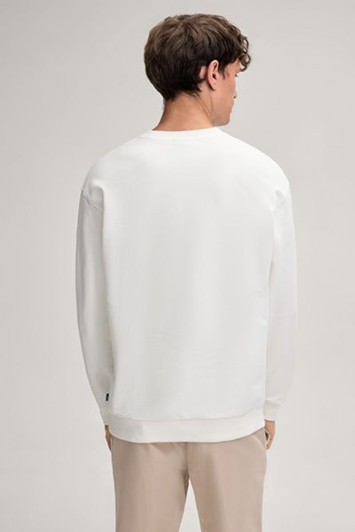 Baumwoll-Sweatshirt mit Grafik-Stickerei