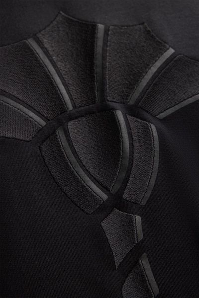 Baumwoll-Sweatshirt mit geprägtem Logo