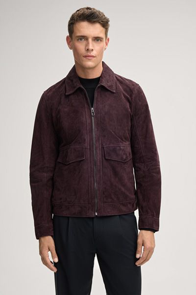 Suede Blousonjacke mit Reißverschluss