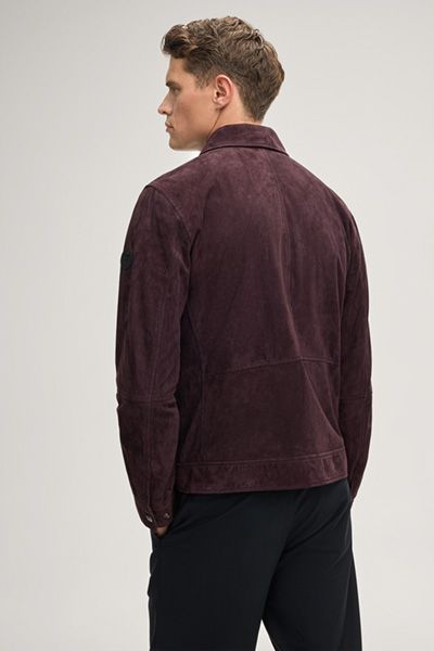 Suede Blousonjacke mit Reißverschluss