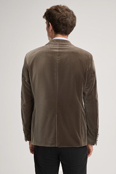 Eleganter Samtblazer mit spitzem Revers