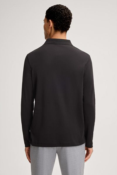 Klassisches Langarm-Poloshirt aus Baumwolle