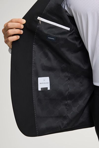 Slim-Fit Anzug aus reiner Schurwolle