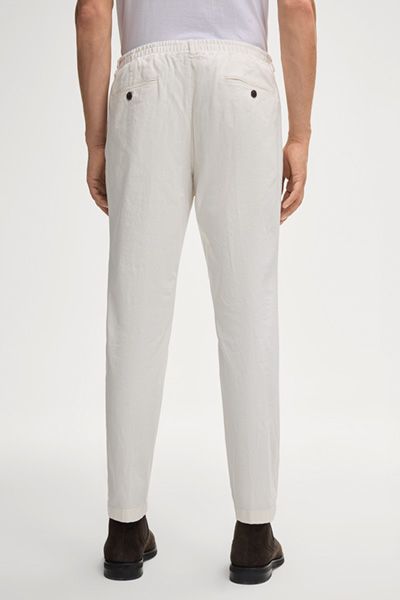 Klassische Baumwoll-Bundfaltenhose