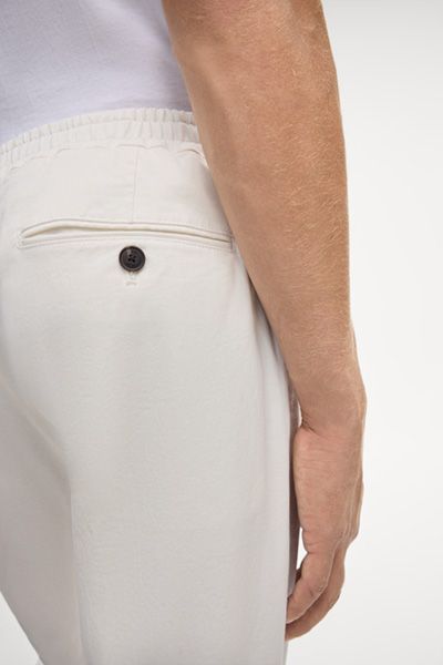 Klassische Baumwoll-Bundfaltenhose