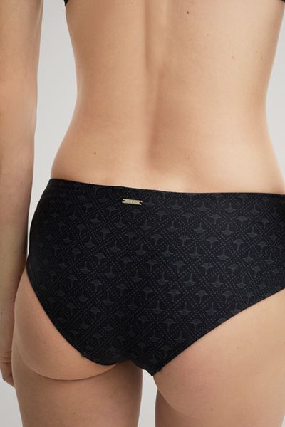 Hipster-Bikinihose mit Cornflower-Print