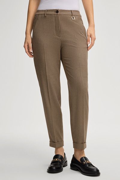 Schmal geschnittene verkürzte Hose Panthea