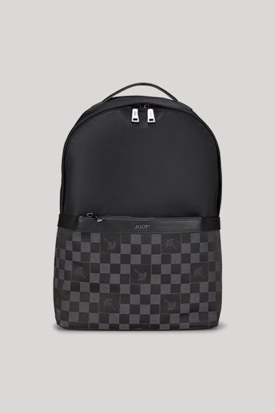 Laptop-Rucksack mit Monogramm-Schachbrettmuster