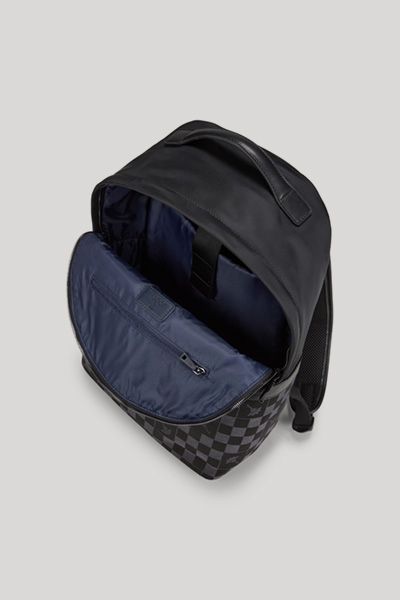 Laptop-Rucksack mit Monogramm-Schachbrettmuster