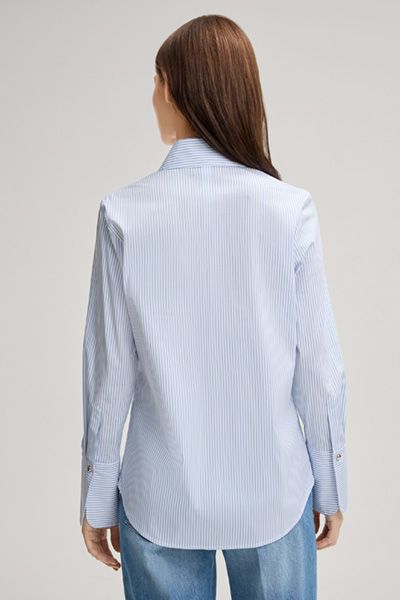 Barbara Gestreiftes Schmales Button-Down
