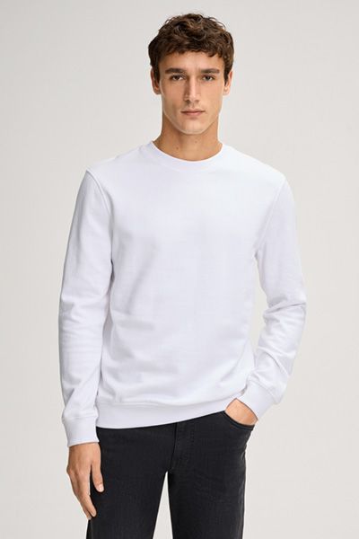Klassisches Baumwoll-Sweatshirt mit Rundhalsausschnitt