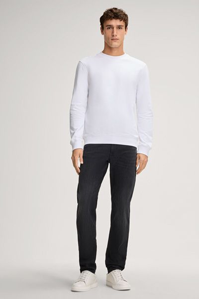 Klassisches Baumwoll-Sweatshirt mit Rundhalsausschnitt