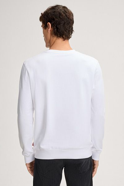 Klassisches Baumwoll-Sweatshirt mit Rundhalsausschnitt