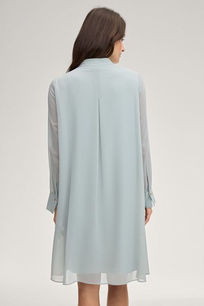Chiffon-Hängerkleid mit Schluppe